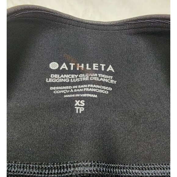 Athleta Delancey Gleam Leggings in Black, Size XS - Picture 8 of 8